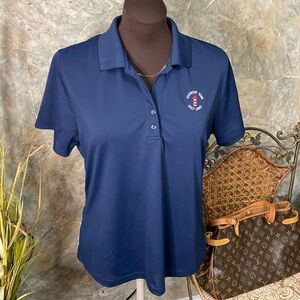 Greg Norman woman’s dry fit golf shirt, Harbour town golf links